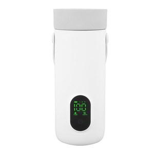 여행용 전기 주전자 350ML, 여행용 휴대용 주전자, 소형 티 커피 주전자, 자동차 야외 캠핑용 27000mAh USB 충전식 온수 보일러(미국 플러그)