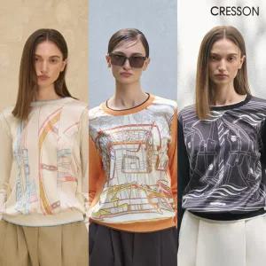 [하프클럽/크레송]25FW 아뜰리에 니트블라우스3종