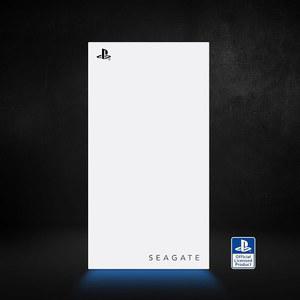 외장 SSD 2TB 솔리드 스테이트 드라이브용 Seagate 게임 드라이브 - USB 3.2 공식 라이선스 화이트, 블루 LED 조명(STMH2000100)