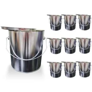 원형 공캔 2L 빈깡통 페인트통 뚜껑 철캔 H-08 10개