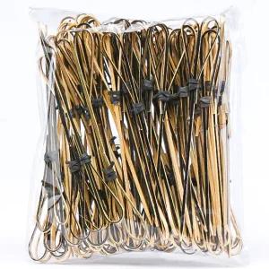 블랙 대나무 하트 과일꽂이 꼬지 칵테일픽 햄버거 샌드위치꽂이 도시락 생일파티 1