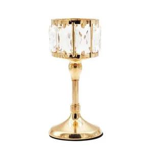 [콩심팥심]향피우기 초받침 식탁 촛대 캔들홀더 골드 크리스탈S