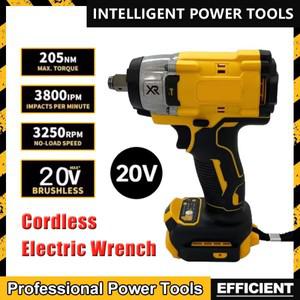 디월트 3250RPM 무선 전동 렌치 205N.m 브러시리스 임팩트 고토크 파워 수리 도구 20V 배터리용