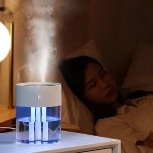 [골드스마일]세척편한가습기 책상 USB 3구 가습기 많은 분무량 청
