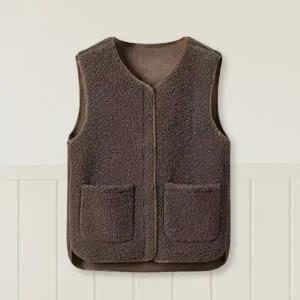 [지앤지] 최고급 양털조끼 뽀글이 양털플리스조끼