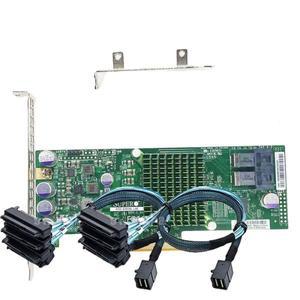 Supermicro AOC-S3008L-L8E LSI 9300-8i 12Gbps SAS HBA IT 모드 ZFS FreeNAS unRAID  8643-8482 케이블