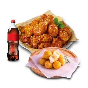 (호식이두마리) 양념치킨+트리플치즈볼+콜라500ml