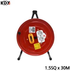 KDY 차단형 전선릴 전기연장선 1.5SQ x 30M/전기/전기용/선연장/리드선/산업/야외/옥외/현장선/플러그