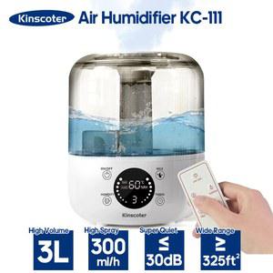 KINSCOTER 3L 공기 가습기 전문 대용량 가정용 가습기 식물 미스트 아로마 디퓨저 리모컨 타이머 부착 KINSCOTER 3L Air Humidifier Professiona