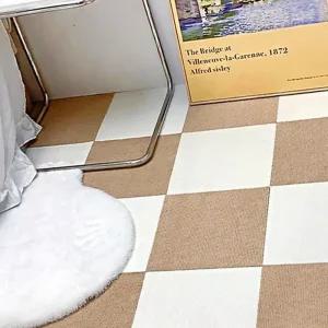 카펫 바닥 타일 퍼즐 조각매트 거실 침실 대형 러그 45x45 인테리어