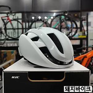 HJC 홍진 아이벡스3 매트 글로시 화이트 / 가벼운 에어로 자전거 헬멧