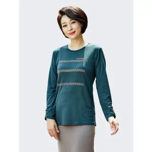 [Elegance Madam]재키 다이퍼 프린트 블라우스 K194BL01_P407680269