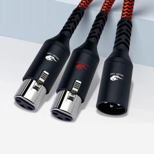 RCA 케이블XLR Male to Dual XRL Female 3 핀 오디오 케이블 마이크 앰프 프리앰프 믹서 무대 조명 장치 Y