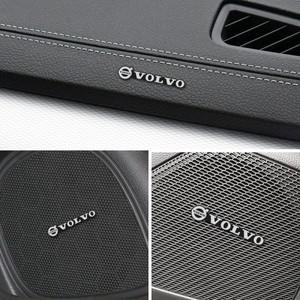 자동차 오디오 스티커 스피커 장식 엠블럼 볼보 호환 XC60 V40 V60 S60 V70 S90 CX70 V90 액세서리 4 개