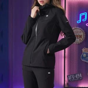 [험머][험머] 여성 H1 3레이어 후드 자켓 H24SMJKA71BK