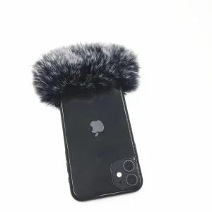 야외 인공 팝 필터 모피 바람 마이크 녹음 마이크 커버 MuffWindscreen For Iphone 7 8 11 Xiaomi Huawei