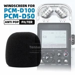 소니 PCM-D100 PCM-D50 PCM D100 D50 D 100 50 녹음기 윈드 스크린 마이크 폼 쉴드 커버 스폰지 방풍 마이