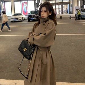 여자 롱코트 아우터 뽀글이 누빔 자켓 모직 체크
