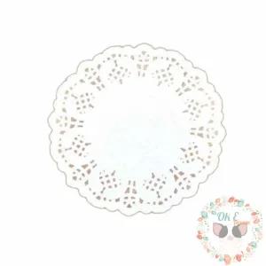 옥이드림 도일리 원형 10CM 100매 종이용기 종이코스터 도일리페이퍼활용