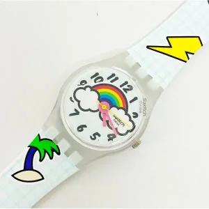S시계 [세금포함] [정품] 학교 BREAK LW160 실리콘 스트랩 25mm New 배터리 스위스 Made 2 손목시계 시계