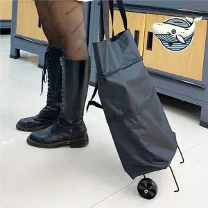 편리한 바퀴장착 접이식 장바구니 대형 쇼핑용