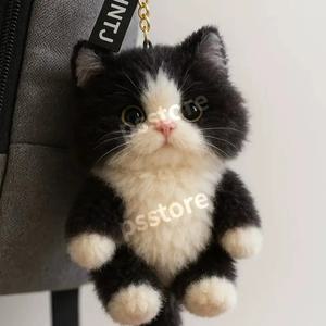 귀여운 고양이 키링 MBTI INTJ 일본 고양이 귀여운 가방고리  인형 펜던트 열쇠고리