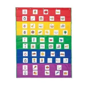 [수지원] 러닝리소스 레인보우 포켓 차트 학교 유치원 교구 재미있는 단체 활동 놀이