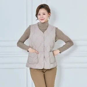 (강)투포켓 퀼팅 누비 조끼