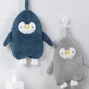 [위드기프트] 깜찍펭귄 도톰 고리수건