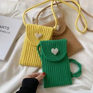 [위드기프트] 하트진주 니트라탄 핸드폰백