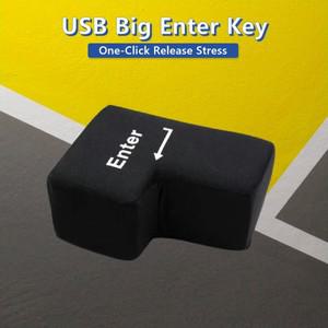 큰USB 입력 키 거대한 베개 컴퓨터 버튼 프로그래머 스트레스 릴리프 장난감에 반환 릴리버 쿠션
