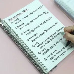 바인더 모눈노트 B5 필기 공부 방명록 필기노트 학습공책 방명록
