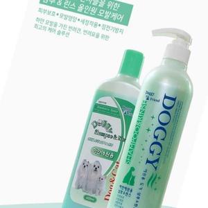 샴푸 린스 흰색 애견용 올인원 목욕 세정 청결 실용적인 피부보호 모발영양 케어