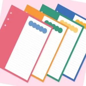 다이어리 리필 속지 6공 디자인 노트 다꾸 용품 문구 수첩 리필내지 바인더속지 A6속지