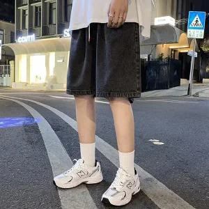 2트렌디한 와이드핏 데님 반바지 ISDNP20 배기 스키니 반바지 면바지