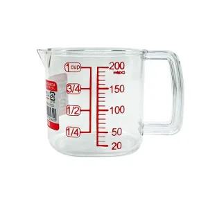 [콩심팥심]투명 계량컵 200ml 베이킹 케이크 눈금