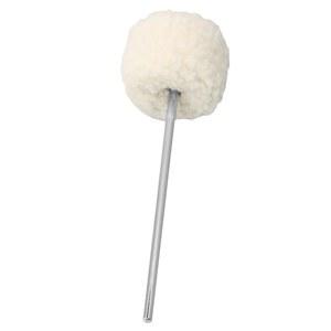 러버뮤직 19.4x0.6cm 스테인리스 스틸 샤프트 베이스 킥 드럼 비터 화이트 펠트 페달 헤드 악기 액세서리