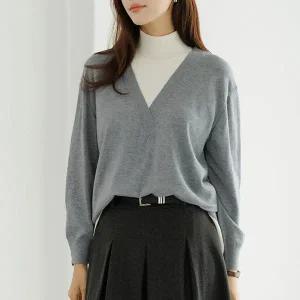 [데드라](120size)하이넥비스코스레이어드니트 KNE5024_DC