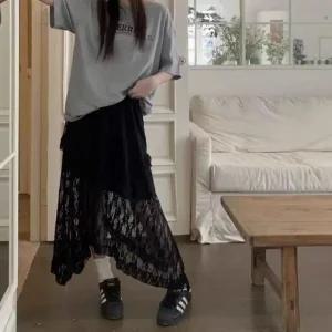 [피커]러블리혜 레이스스커트 플리츠스커트 롱스커트 치마