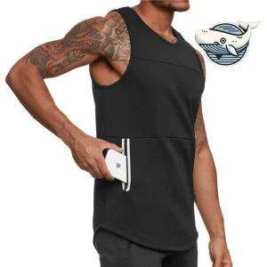 통기성 트레이닝 민소매 기능성 티셔츠 짐용