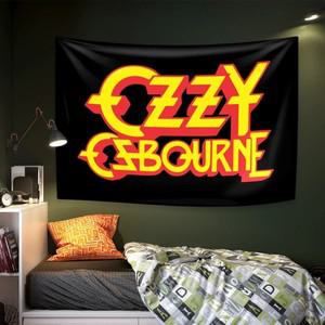 로큰롤 음악 가수 태피스트리 Ozzy Osbourne 앨범 커버 홈 장식 벽 걸이배경 천으로 침실 기숙사
