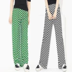 [피커]바둑판패턴 여성트레이닝복 여성 편한바지