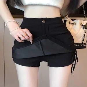[피커]여성 A라인 셔링 팬츠 속바지 치마반바지 치마바지