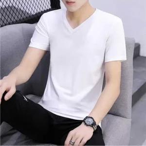 [피커]남자 순면티 브이넥 면 상의 데일리 라운드티 4컬러