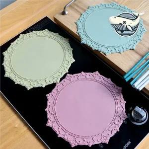 우아한 실리콘 매트 다용도 방전 매트 예쁜냄비받침대