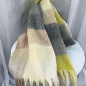 [콩심팥심]가을 인기 롱머플러 겨울 따뜻한 감성 체크 퍼 목도리