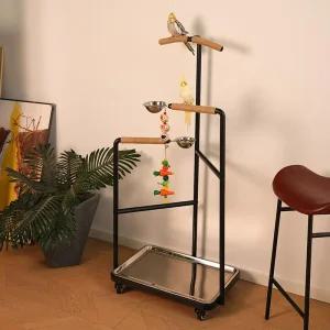 대형 앵무새 훈련용 스탠드 야외 발톱갈이 애완조 조류 새 놀이터