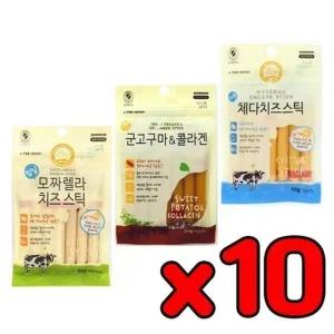 애견 치즈함유 소세지 간식 10개 D02370 수분섭취