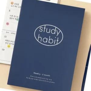 공부 계획 수립을 위한 A5 스터디 플래너 수험생용 스케줄러 캐릭터 디자인 학습 일기장