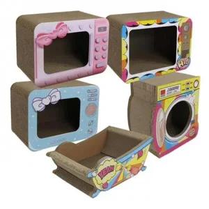 전자제품 상자형 냥이용 스크래쳐 1p D10702 놀이터